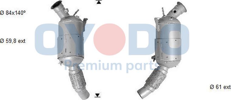Oyodo 20N0001-OYO - Soot / Particulate Filter, exhaust system www.parts5.com