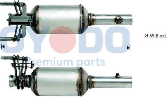 Oyodo 20N0035-OYO - Soot / Particulate Filter, exhaust system www.parts5.com