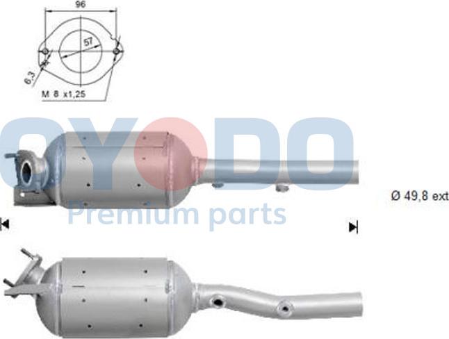 Oyodo 20N0038-OYO - Soot / Particulate Filter, exhaust system www.parts5.com