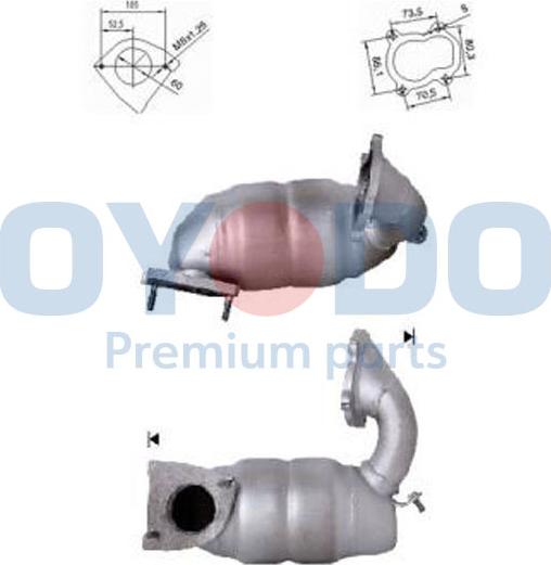 Oyodo 20N0032-OYO - Catalytic Converter www.parts5.com