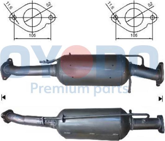 Oyodo 20N0025-OYO - Soot / Particulate Filter, exhaust system www.parts5.com