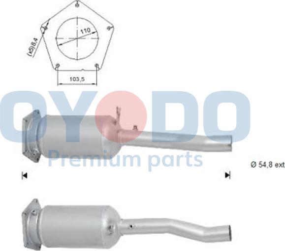 Oyodo 20N0028-OYO - Soot / Particulate Filter, exhaust system www.parts5.com
