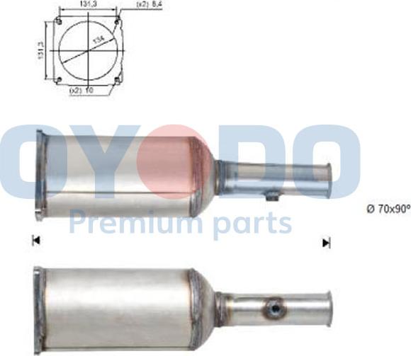 Oyodo 20N0023-OYO - Soot / Particulate Filter, exhaust system www.parts5.com