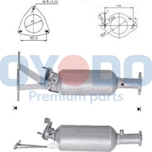 Oyodo 20N0078-OYO - Soot / Particulate Filter, exhaust system www.parts5.com