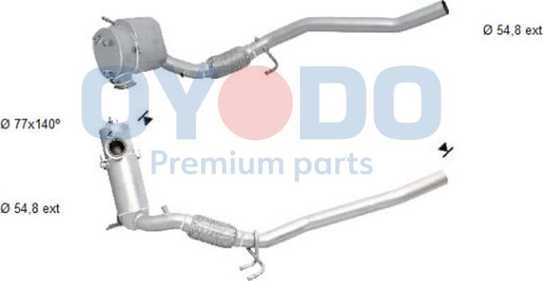 Oyodo 20N0153-OYO - Soot / Particulate Filter, exhaust system www.parts5.com