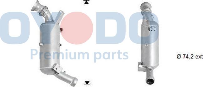 Oyodo 20N0106-OYO - Soot / Particulate Filter, exhaust system www.parts5.com