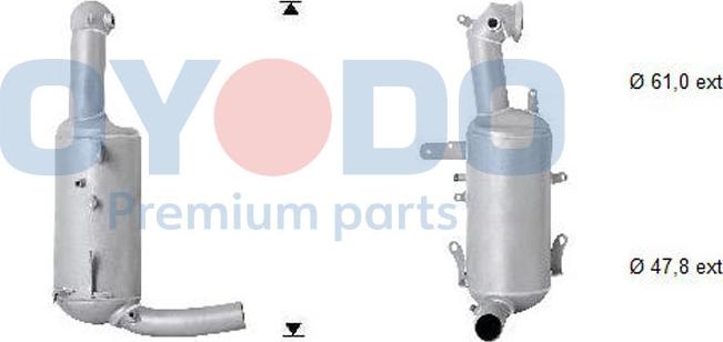 Oyodo 20N0107-OYO - Soot / Particulate Filter, exhaust system www.parts5.com