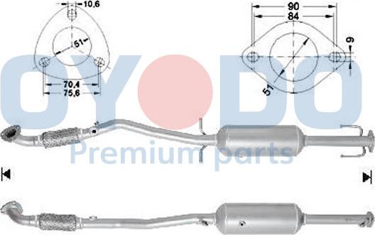 Oyodo 20N0120-OYO - Soot / Particulate Filter, exhaust system www.parts5.com