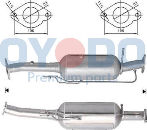 Oyodo 20N0128-OYO - Soot / Particulate Filter, exhaust system www.parts5.com