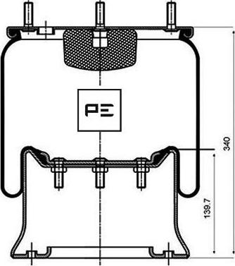 PE Automotive 08404071A - Bellow, air suspension www.parts5.com