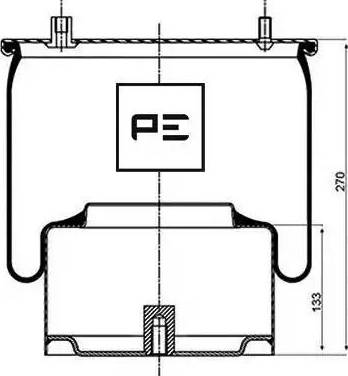 PE Automotive 08405372A - Bellow, air suspension www.parts5.com