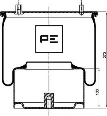 PE Automotive 08405273A - Bellow, air suspension www.parts5.com