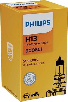 PHILIPS 9008C1 - Крушка с нагреваема жичка, фар за дълги светлини www.parts5.com