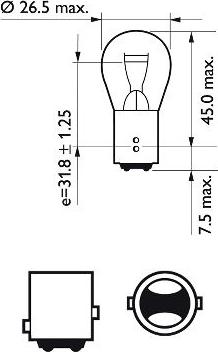 PHILIPS 12499LLECOB2 - Bulb, indicator www.parts5.com