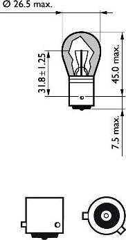 PHILIPS 12496LLECOCP - Bulb, indicator www.parts5.com