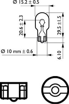 PHILIPS 12067CP - Bulb, indicator www.parts5.com