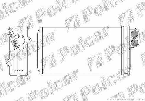 Polcar 6032N8-1 - Heat Exchanger, interior heating www.parts5.com