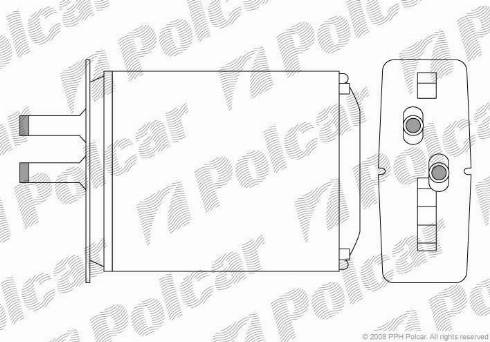 Polcar 3017N8-2 - Heat Exchanger, interior heating www.parts5.com
