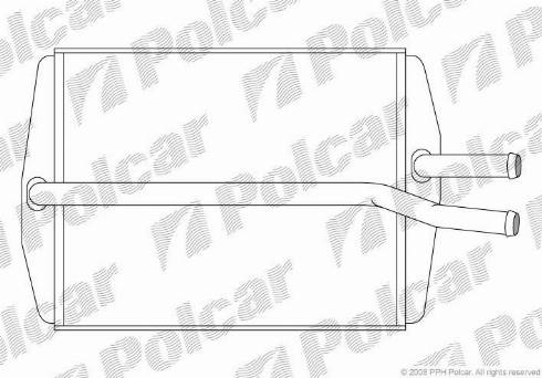 Polcar 3210N8-1 - Heat Exchanger, interior heating www.parts5.com