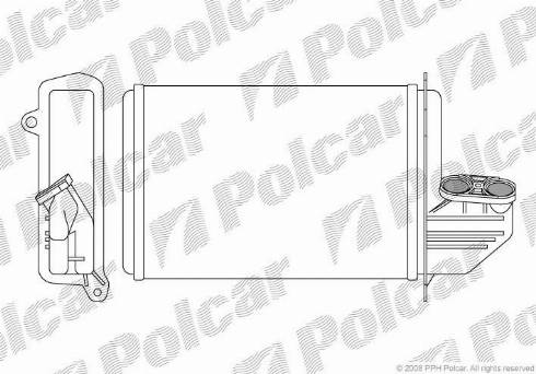Polcar 2007N8-2 - Heat Exchanger, interior heating www.parts5.com