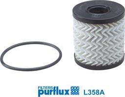 Purflux L358A - Oil Filter www.parts5.com