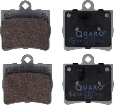 QUARO QP1092 - Brake Pad Set, disc brake www.parts5.com