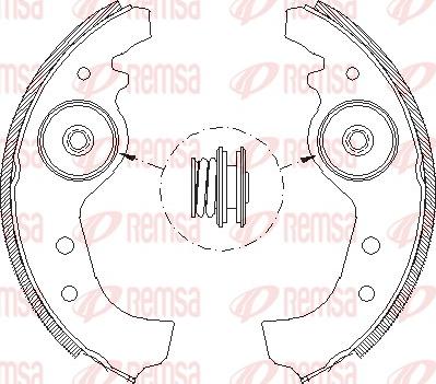 Remsa 4015.01 - Brake Shoe, Drum brakes www.parts5.com