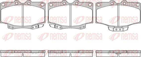 Remsa 0430.04 - Brake Pad Set, disc brake www.parts5.com