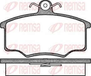 Remsa 0046.00 - Brake Pad Set, disc brake www.parts5.com