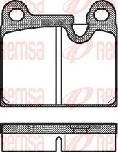 Remsa 0006.80 - Brake Pad Set, disc brake www.parts5.com