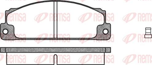 Remsa 0022.02 - Brake Pad Set, disc brake www.parts5.com