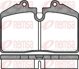 Remsa 0140.20 - Brake Pad Set, disc brake www.parts5.com
