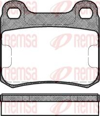 Remsa 0157.00 - Brake Pad Set, disc brake www.parts5.com