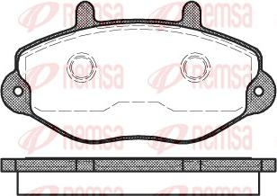 Remsa 0392.00 - Brake Pad Set, disc brake www.parts5.com