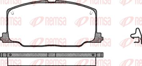 Remsa 0268.04 - Brake Pad Set, disc brake www.parts5.com