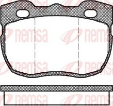 Remsa 0267.00 - Brake Pad Set, disc brake www.parts5.com