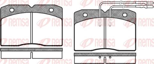 Remsa 0211.04 - Brake Pad Set, disc brake www.parts5.com