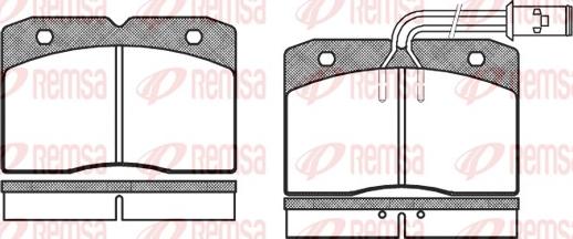 Remsa 0211.12 - Brake Pad Set, disc brake www.parts5.com