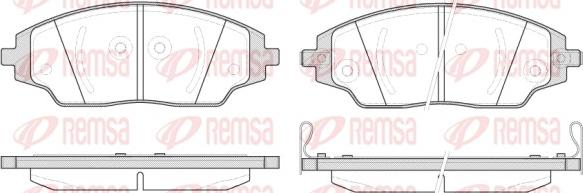 Remsa 1537.02 - Brake Pad Set, disc brake www.parts5.com
