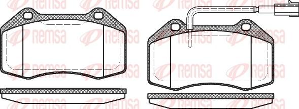 Remsa 1113.12 - Brake Pad Set, disc brake www.parts5.com