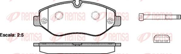 Remsa 1245.00 - Brake Pad Set, disc brake www.parts5.com