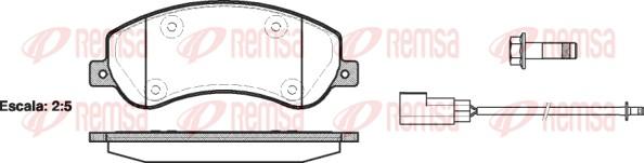 Remsa 1250.02 - Brake Pad Set, disc brake www.parts5.com