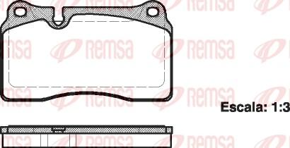 Remsa 1200.00 - Brake Pad Set, disc brake www.parts5.com