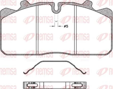 Remsa JCA 658.00 - Brake Pad Set, disc brake www.parts5.com