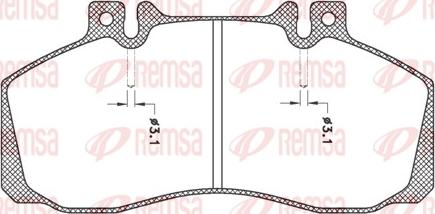 Remsa JCA 245.00 - Brake Pad Set, disc brake www.parts5.com