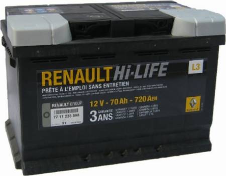 RENAULT 77 11 238 598 - Starter Battery www.parts5.com
