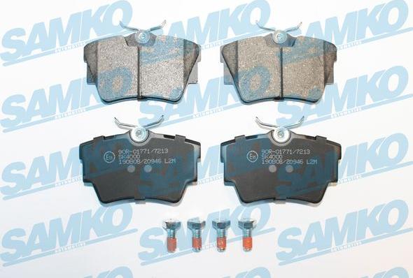 Samko 5SP946 - Brake Pad Set, disc brake www.parts5.com
