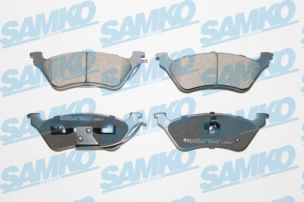 Samko 5SP912 - Brake Pad Set, disc brake www.parts5.com