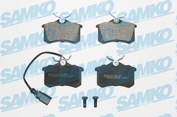 Samko 5SP980 - Brake Pad Set, disc brake www.parts5.com