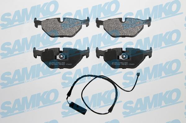 Samko 5SP463A - Brake Pad Set, disc brake www.parts5.com